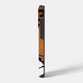 Tijger, Wilde Kat op Zwart iPhone Hoesje (Linkerkant)