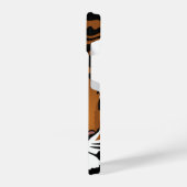 Tijger, wilde kat op zwart iPhone hoesje (Linkerkant)