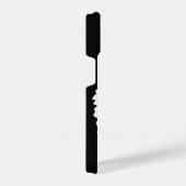 Tijger, wilde kat op zwart iPhone hoesje (Rechterkant)