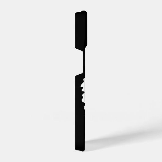 Tijger, wilde kat op zwart iPhone hoesje (Rechterkant)