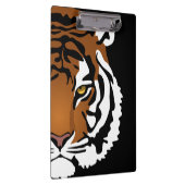 Tijger, wilde kat op zwart klembord (Rechts)
