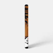 Tijger, wilde kat op zwart samsung galaxy hoesje (Linkerkant)