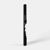 Tijger, wilde kat op zwart samsung galaxy hoesje (Rechterkant)