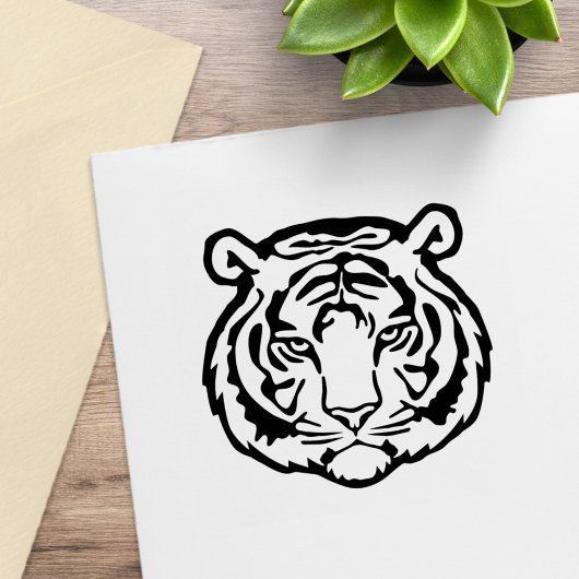 Tijger, Wilde Kat Rubberstempel