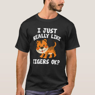Tijger, wilde Kinderen, ik hou echt van tijgers T-shirt