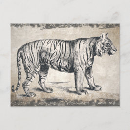 Tijger wildgroei decoratief briefkaart
