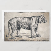 Tijger  wildgroei decoratief briefpapier (Voorkant / Achterkant)