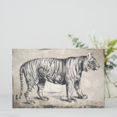 Tijger  wildgroei decoratief briefpapier (Staand voorkant)