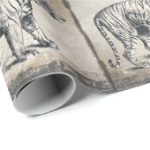 Tijger  wildgroei decoratief cadeaupapier (Rol Hoek)