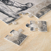 Tijger  wildgroei decoratief legpuzzel (Zijkant)