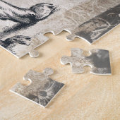 Tijger  wildgroei decoratief legpuzzel (Zijkant)