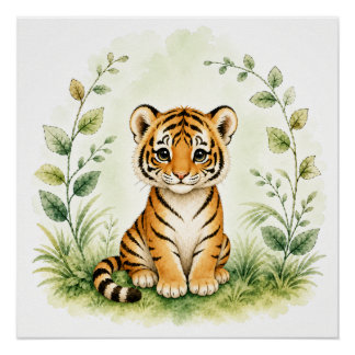 Tijger-wildlife-kunst natuurposter perfect poster