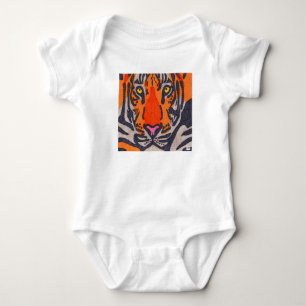Tijger (wit) - Baby Body Romper