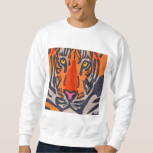 Tijger (wit) - Heren sweatshirt