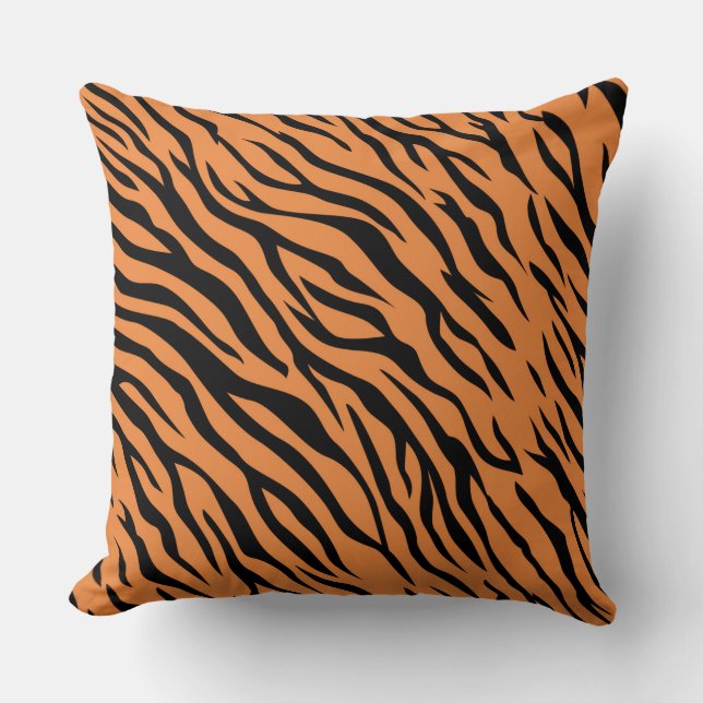 Tijger Worpkussen 20" x 20" Kussen (Voorkant)