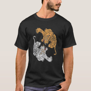 Tijger Yin Yang Roofdier Kat Koning Tijger Siberis T-shirt