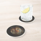 tijger zandsteen onderzetter (Zijkant)