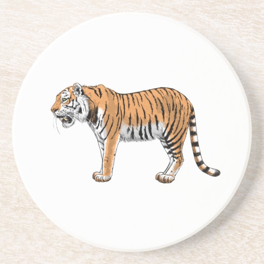 tijger zandsteen onderzetter (Voorkant)