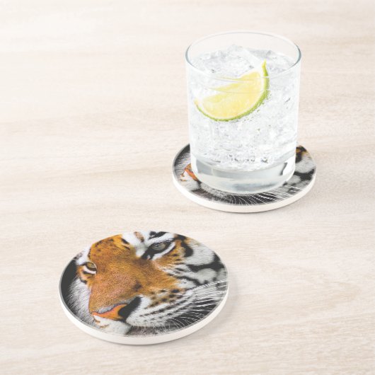 tijger zandsteen onderzetter (Zijkant)