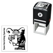 Tijger. Zelfinktende Stempel (In situ)