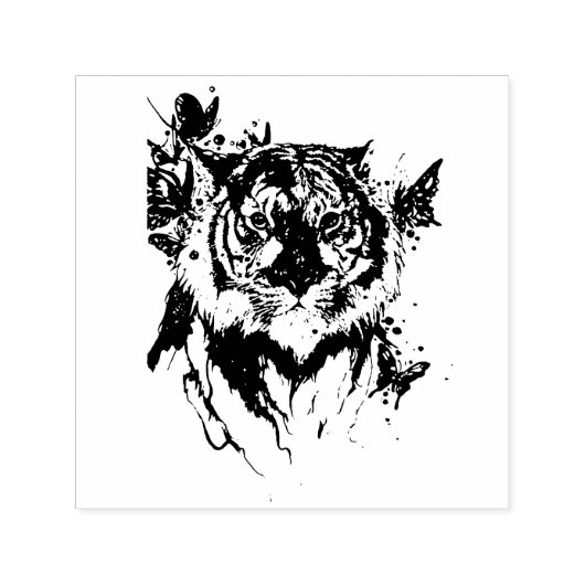Tijger Zelfinktende Stempel (Design)