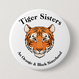 Tijger zussen - Zesterschap knop Ronde Button 7,6 Cm
