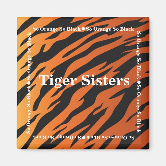 Tijger zuster magneet (Voorkant)