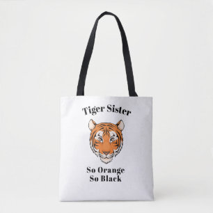 Tijger zuster White tas "Zo Oranje, zo zwart" them