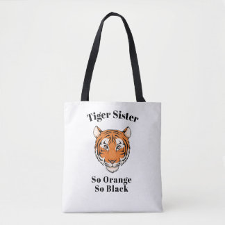Tijger zuster White tas "Zo Oranje, zo zwart" them