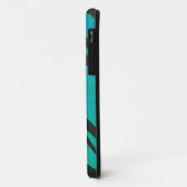 Tijger, zwart en Blauwgroen afdrukken Case-Mate iPhone Case (Achterkant/links)