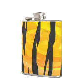 Tijger, zwart en Oranje afdrukken Heupfles (Links)