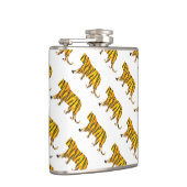 Tijger, zwart en Oranje afdrukken Heupfles (Rechts)