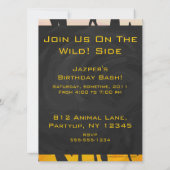 Tijger, zwart en Oranje afdrukken Kaart (Achterkant)