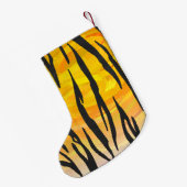 Tijger, zwart en Oranje afdrukken Kleine Kerstsok (Achterkant (Hangend))