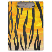 Tijger, zwart en Oranje afdrukken Klembord (Voorkant)