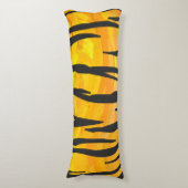 Tijger, zwart en Oranje afdrukken Lichaamskussen (Voorkant Verticaal)