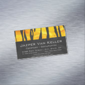 Tijger, zwart en Oranje afdrukken Magnetisch Visitekaartje (Voorbeeld)