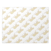 Tijger, zwart en Oranje afdrukken Notitieblok (Voorkant)