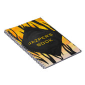 Tijger, zwart en Oranje afdrukken Notitieboek (Rechterzijde)