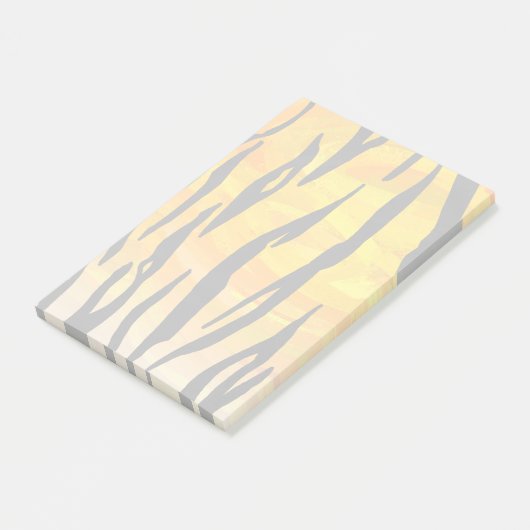 Tijger, zwart en Oranje afdrukken Post-it® Notes (Schuin)