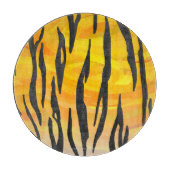 Tijger, zwart en Oranje afdrukken Snijplank (Voorkant)