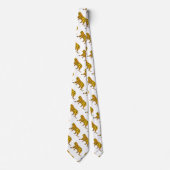 Tijger, zwart en Oranje afdrukken Stropdas (Voorkant)