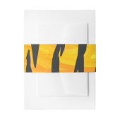 Tijger, zwart en Oranje afdrukken Uitnodigingen Wikkel (Voorkant Voorbeeld)