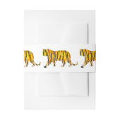 Tijger, zwart en Oranje afdrukken Uitnodigingen Wikkel (Voorkant Voorbeeld)