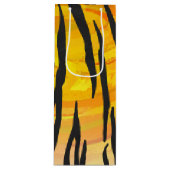 Tijger, zwart en Oranje afdrukken Wijn Cadeautas (Voorkant)