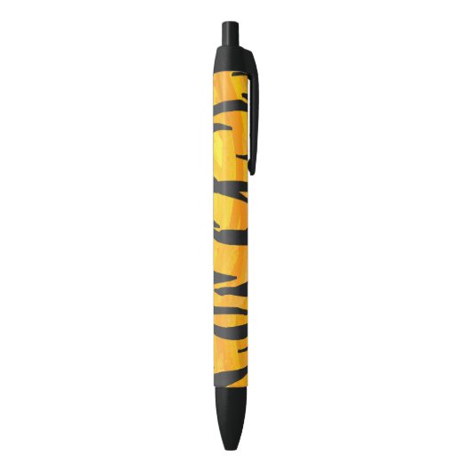 Tijger, zwart en Oranje afdrukken Zwarte Inkt Pen (Achterkant (Verticaal))