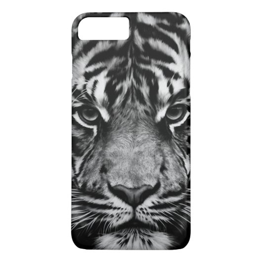 Tijger zwart-wit Case-Mate iPhone case (Achterkant)