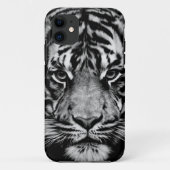 Tijger zwart-wit Case-Mate iPhone case (Achterkant)