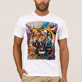 tijgeraanval t-shirt (Voorkant)