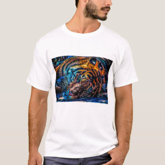 tijgerafdrukken op shirt kleuren van hoge kwalitei